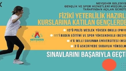 Nevşehir Belediyesi ile sınavlara hazırlanan gençlerden büyük başarı