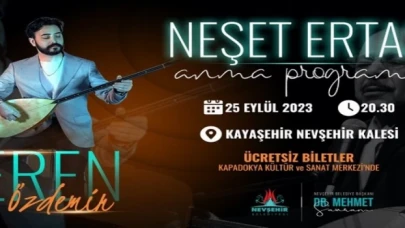 Nevşehir Kalesi’nde Neşet Ertaş gecesi
