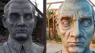 Çanakkale'de tepki çeken Atatürk büstü kaldırıldı