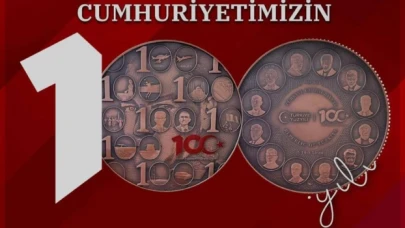 Cumhuriyet'in 100. yılına özel hatıra parasında AK Parti'nin sloganı kullanıldı