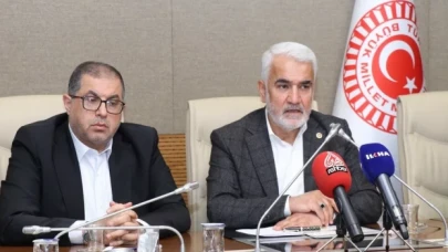 Hamas heyeti TBMM’de HÜDA-PAR’la görüştü