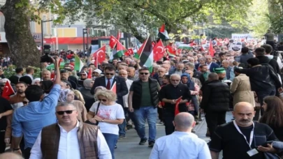 İzmit’ten Filistin’e destek yürüyüşü