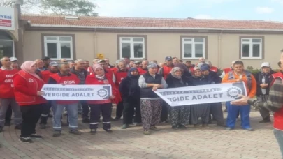 Keşan’da belediye çalışanları ’vergide adalet’ mücadelesinde