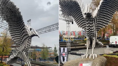 Beşiktaş'tan Cumhuriyet'in 100. yılına özel kartal heykeli