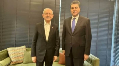 Gültekin Uysal Kılıçdaroğlu'nu yeni ofisinde ziyaret etti