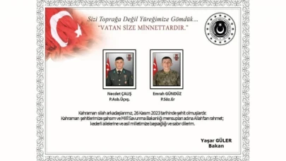 MSB, Pençe-Kilit bölgesindeki çatışmada 2 askerin yaşamını yitirdiğini duyurdu