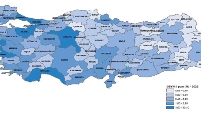 Gayrisafi Yurt İçi Hasıladan (GSYH) en yüksek payı yüzde 30,4 ile İstanbul aldı