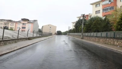 İnegöl Alanyurt’ta asfalt çalışmaları başladı