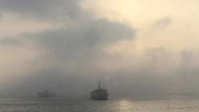 İstanbul'da vapur seferlerine hava muhalefeti engeli