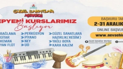 Nevşehir Güzel Sanatlar Merkezi’nde kayıtlar başladı