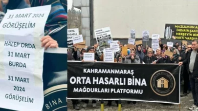 Depremzede yurttaşlar AK Parti binasına sarı zarf bıraktı: 31 Mart'ta görüşürüz