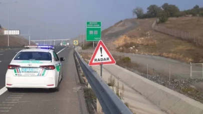 Kuzey Marmara Otoyolu'nda 24 saatlik radar uygulaması
