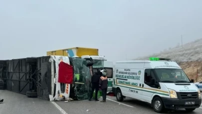 Malatya’da yolcu otobüsü devrildi: Dört ölü, 36 yaralı