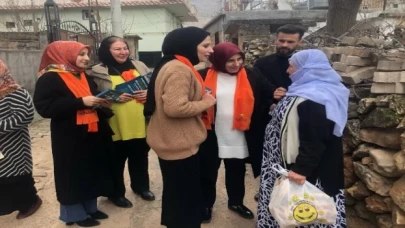 AK Parti Mardinli kadınlar tam kadro sahada