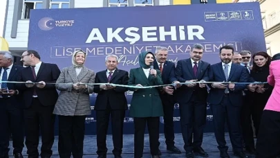 Akşehir Lise Medeniyet Akademisi Bakan Göktaş’ın Katılımıyla Açıldı