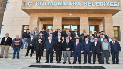 Başkan Ergün Gölmarmara Belediyesi’ni ziyaret etti