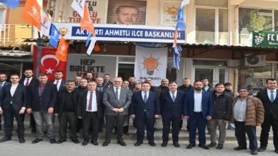 Başkan Ergün ve Başkan Alhan, AK Parti İlçe Teşkilatını ziyaret etti