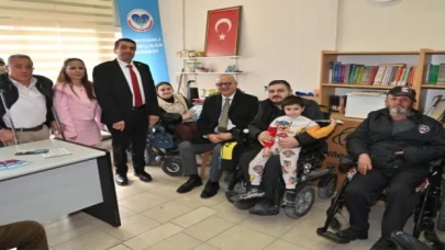 Başkan Ergün ve Cıllı Saruhanlı’dan Engelliler Derneği’ne ziyaret