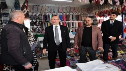 Başkan Pekyatırmacı’dan Tekstil Pazarı ziyareti
