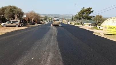 Bodrum’da Sıcak Asfalt Çalışmaları Devam Ediyor