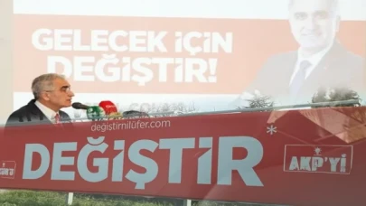 Bursa Nilüfer’de AK Parti adayının reklamına CHP’lilerden tecavüz!