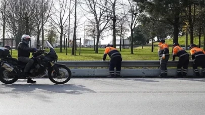 İBB’nin 'Motorcu Dostu Bariyer” Çalışmaları Hız Kesmeden Devam Ediyor