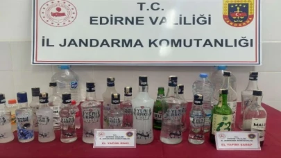 İpsala’da kaçak alkol operasyonu