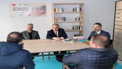 Kayseri Talas’tan 100 Apartmana 100 Kütüphane