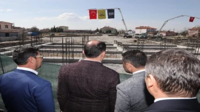 Konya’nın en büyük kapalı pazaryeri için ilk temel