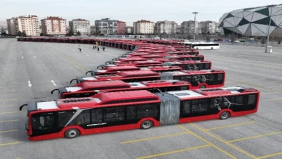 Konya’nın ulaşım filosuna 53 çevreci otobüs