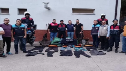 Mudanya’da yasak bölgede kum şırlanı avcılığı!