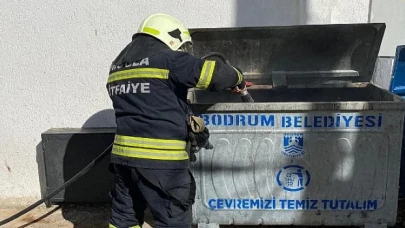 Muğla Büyükşehir İtfaiyesi Çöp ve Konteyner Yangınları İçin Uyardı