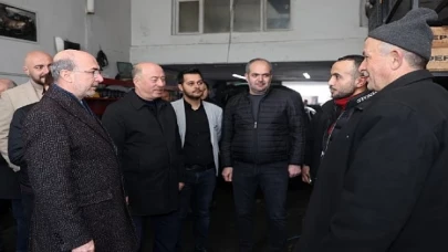 Selçuklu Belediye Başkanı Ahmet Pekyatırmacı 31 Mart Yerel Seçimleri kapsamında Eski Sanayi’de bulunan işyerlerine ziyaret gerçekleştirdi