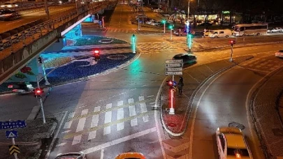 Tramvay hattı kavşaklarında sinyalize çalışması
