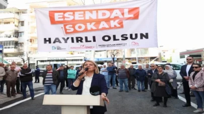 7 günde tamamlanan Esendal Sokağı hizmete açıldı