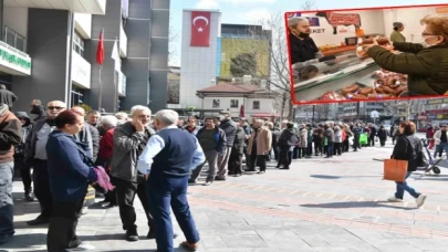 Banka değil, ucuz et kuyruğu!