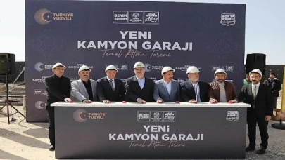 Başkan Altay Yeni Kamyon Garajı’nın Temelini Attı