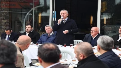 Büyükakın ve Kocaman, MOBESKO esnafıyla buluştu