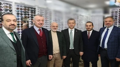 Büyükakın ve Tutuş’tan Belsa sokağında esnaf buluşması