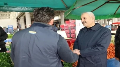 Cumhur İttifakı Adayı Büyükgöz’den Pazarcı Esnaflarına Hayırlı İşler
