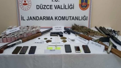 Düzce Jandarması’ndan uyuşturucuya 18 gözaltı