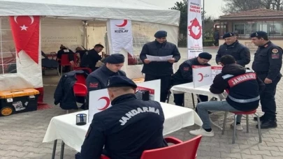 Edirne Jandarma Komutanlığı’ndan kan bağışı kampanyası