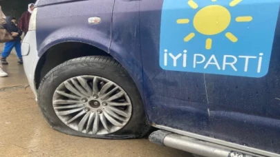 İYİ Parti adayının seçim aracına saldırı