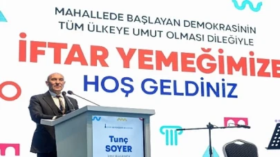 İzmir Büyükşehir Belediye Başkanı Tunç Soyer bin 293 muhtarla iftar yemeğinde bir araya geldi Hepiniz Allah’a emanet olun