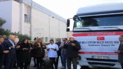 İzmir Milli Eğitim’den Gazze’ye yardım tırı