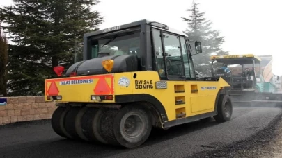 Kayseri Talas’tan asfalt çalışması