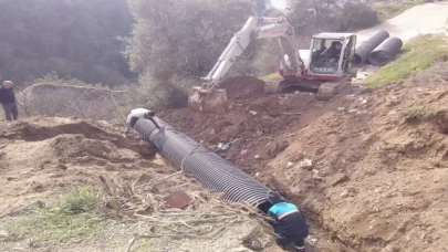 Manisa Turgutlu’da yağmur sularına karşı çifte önlem