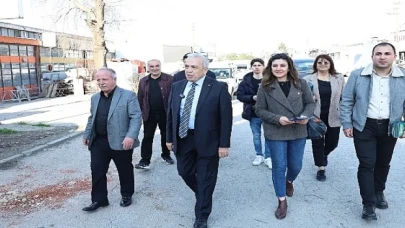 Şadi Özdemir Küçük Sanayi Sitesi’nde esnafı dinledi