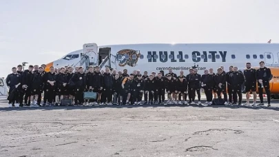 “Tigers on Tour” Hazırlık Kampı Hull City Corendon Uçağıyla Antalya Havalimanı’nda