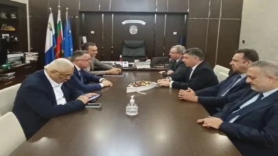 Trakya Üniversitesi heyetinden, Burgaz Belediye Başkanı Dimitar Nikolov’a ziyaret